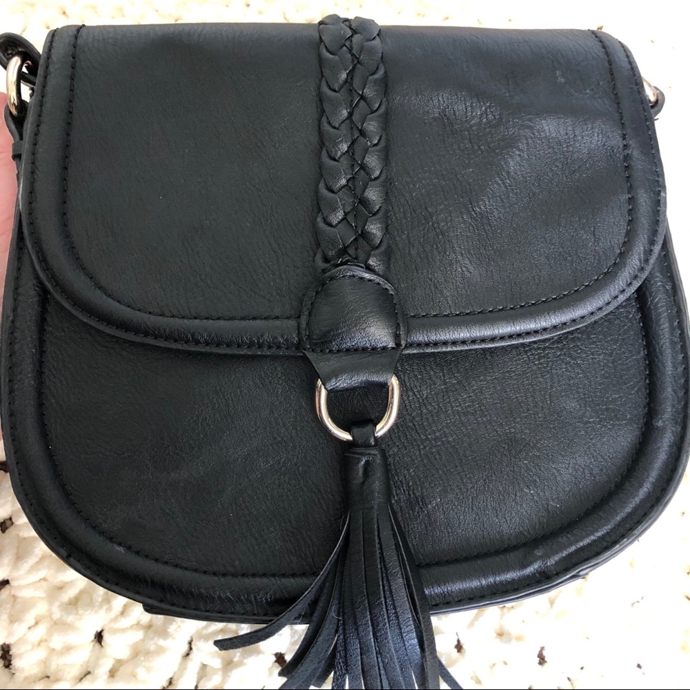 Black Tassel Crossbody Bag
